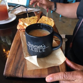 Farmer's Table - turkey club with minestrone soup - New American Near Me - La Mesa, California Farmer's Table - turkey club with minestrone soup - New American Near Me - La Mesa, California