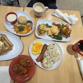 Ruby Sunshine Columbia - Spanish Omelette. Trifecta. Biscuits & Gravy Plate, eggs with cheese & Chicken add-on. Banana Pudding Stuffed French Toast. - Breakfast & Brunch Near Me - Columbia, South Carolina Ruby Sunshine Columbia - Spanish Omelette. Trifecta. Biscuits & Gravy Plate, eggs with cheese & Chicken add-on. Banana Pudding Stuffed French Toast. - Breakfast & Brunch Near Me - Columbia, South Carolina