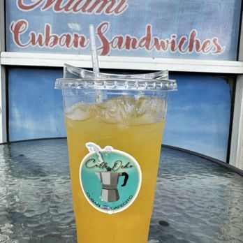 Calle Ocho Cuban Cafecito - Passion fruit agua Fresca! - Coffee & Tea Near Me - Rancho Cucamonga, California Calle Ocho Cuban Cafecito - Passion fruit agua Fresca! - Coffee & Tea Near Me - Rancho Cucamonga, California