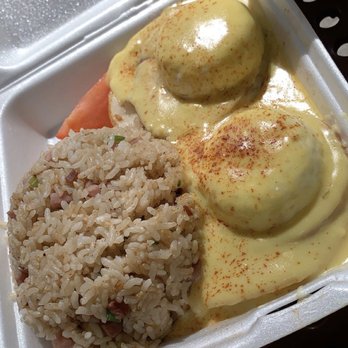 Koa Pancake House - Koa Benedict with Fried Rice - Canadian bacon & turkey $9.95 (Worst I've ever eaten, eggs way over cooked) - Breakfast & Brunch Near Me - Kapolei, Hawaii Koa Pancake House - Koa Benedict with Fried Rice - Canadian bacon & turkey $9.95 (Worst I've ever eaten, eggs way over cooked) - Breakfast & Brunch Near Me - Kapolei, Hawaii