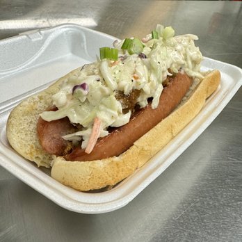Chop Chili - Beef Dog with chili and coleslaw - Burgers Near Me - Smyrna, Georgia