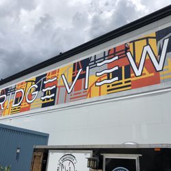 Bridgeview Box Park - Mural sign