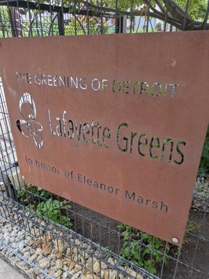 The Greening of Detroit - Lafayette Greens by null