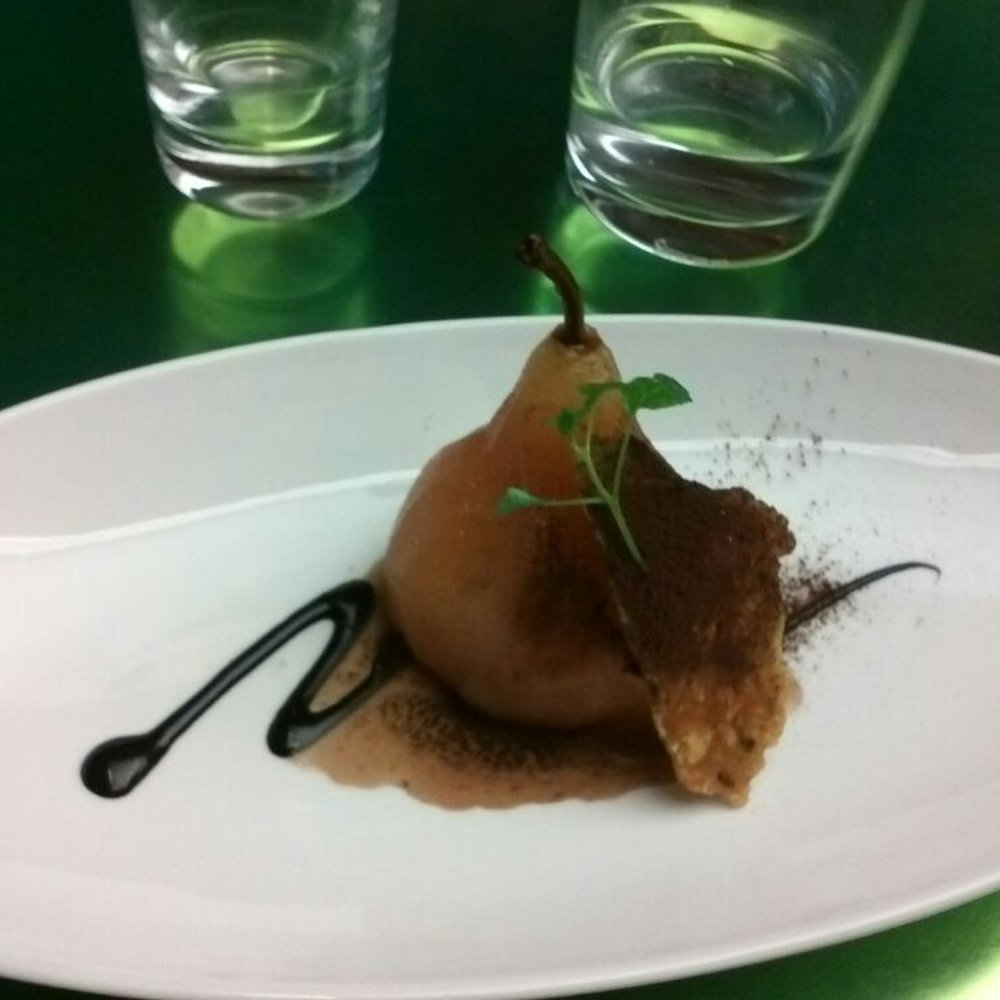 AGO Bistro - Poached pear - Canadian (New) Near Me - Toronto, Ontario AGO Bistro - Poached pear - Canadian (New) Near Me - Toronto, Ontario