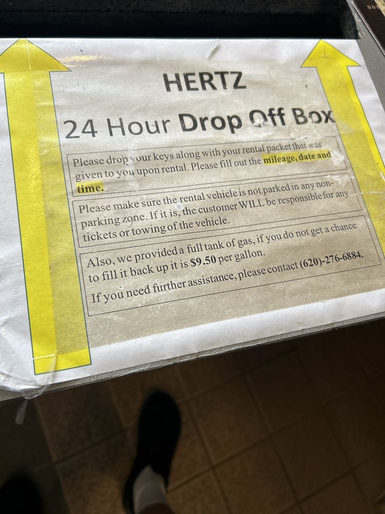 HERTZ RENT A CAR Updated August 2024 100 Airport Rd, Dodge City