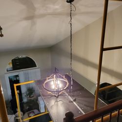 Vermaas Improvements - Replace 2nd story high chandelier