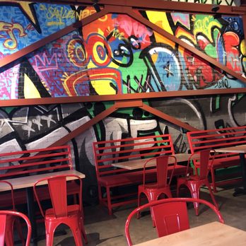 Dave's Hot Chicken - Murals aplenty on walls - Chicken Shop Near Me - San Leandro, California