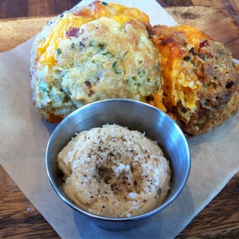 Manhattan Beach Post - BACON CHEDDAR CHIVE Biscuits and the butter, WHIPPED MAPLE - New American Near Me - Manhattan Beach, California Manhattan Beach Post - BACON CHEDDAR CHIVE Biscuits and the butter, WHIPPED MAPLE - New American Near Me - Manhattan Beach, California
