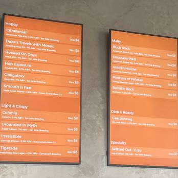 Ten Mile Brewing - Beer menu - Breweries Near Me - Ladera Ranch, California