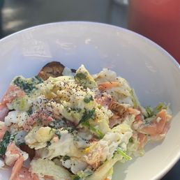 Smoked Salmon Scramble