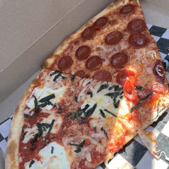 Spruce Creek Pizza - Margherita and pepperoni slice - Pizza Near Me - Kittery, Maine Spruce Creek Pizza - Margherita and pepperoni slice - Pizza Near Me - Kittery, Maine