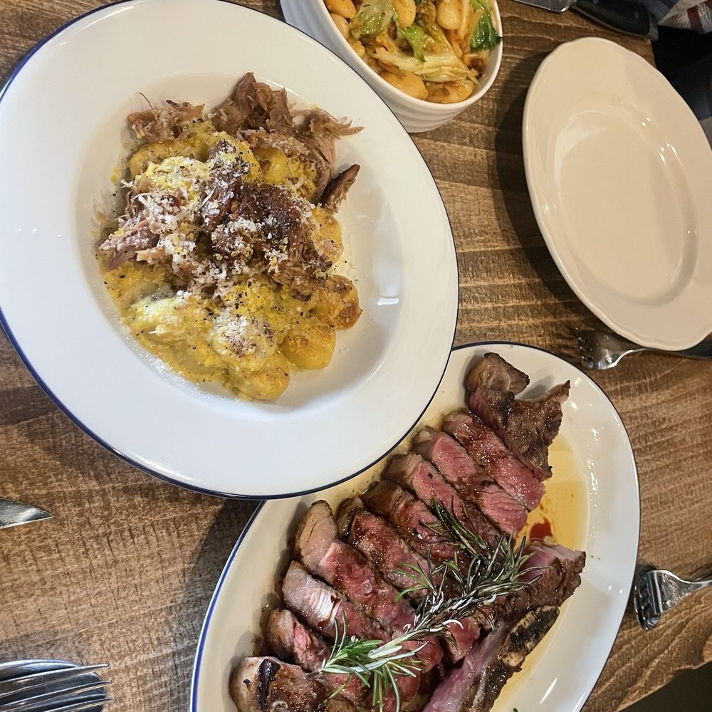 Ofena - Gnocchi Carbonara (2/5), Steak (4/5), Gigante Beans (4/5) - Italian Near Me - San Francisco, California