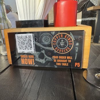 Copper Kings Burgers - QR codes unique to each table - Burgers Near Me - San Marcos, California Copper Kings Burgers - QR codes unique to each table - Burgers Near Me - San Marcos, California