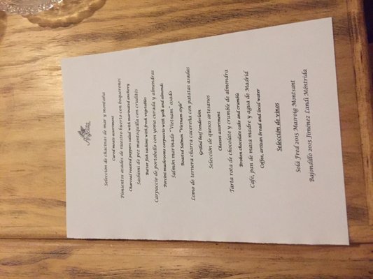 Menu photo 6 Angelita Madrid, M