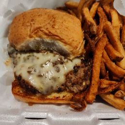 #18. Rattlesnake Cheeseburger with Fresh Cut Fries #18. Rattlesnake Cheeseburger with Fresh Cut Fries