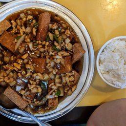 Garlic Frog and Braised Tofu