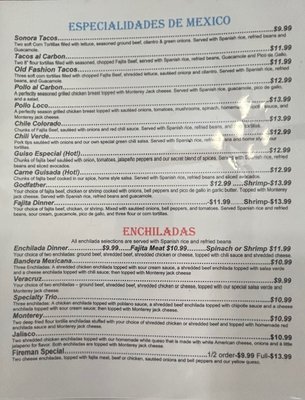 Menu photo 3 Michoacanos Chandler, OK