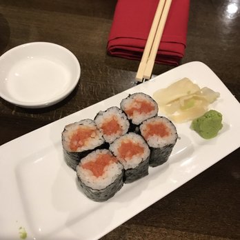 Shogun - Spicy tuna roll- this tiny thing was 5 bucks!! - Sushi Bars Near Me - San Marcos, California Shogun - Spicy tuna roll- this tiny thing was 5 bucks!! - Sushi Bars Near Me - San Marcos, California