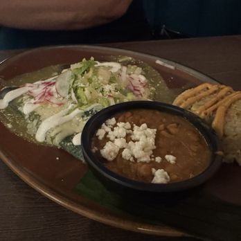 Descanso Restaurant - Enchiladas in green sauce. - Mexican Near Me - Los Angeles, California Descanso Restaurant - Enchiladas in green sauce. - Mexican Near Me - Los Angeles, California