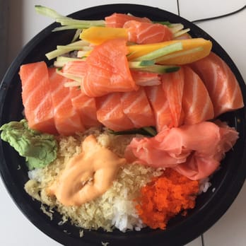 B Cafe - Sashimi bowl! - Sushi Bars Near Me - Quincy, Massachusetts