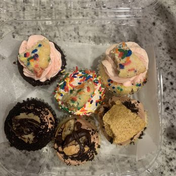 Sweet & Flour - a variety of cupcakes in a plastic container - Bakeries Near Me - Secaucus, New Jersey Sweet & Flour - a variety of cupcakes in a plastic container - Bakeries Near Me - Secaucus, New Jersey