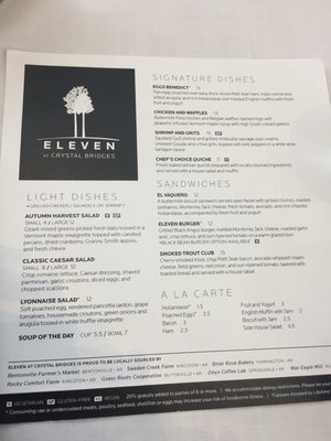 Menu photo 3 Eleven Bentonville, AR