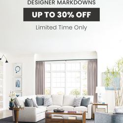 Home Living Furniture - Designer Markdowns! Up to 30% OFF for a Limited Time at Home Living Furniture  Shop Now!