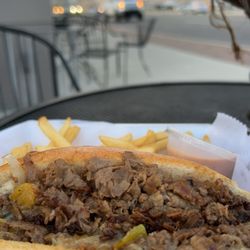 The Meat - Cheesesteak with Mountain views