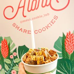 Maui Cookie Lab - Kahului - Lilikoi Oatmeal Cookie Ice Cream Sundae