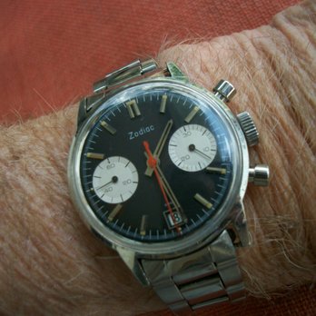 Swiss Watch Repair - 1970's Zodiac Chronograph Ref.1002. - Watch Repair Near Me - Miami, Florida Swiss Watch Repair - 1970's Zodiac Chronograph Ref.1002. - Watch Repair Near Me - Miami, Florida