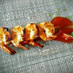 Le Basilic - Brochette de gambas