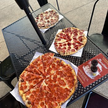 Burattino Brick Oven Pizza - All 3 pizzas we ordered - Pizza Near Me - Carson, California