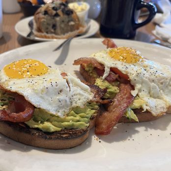 Peppertree Cafe - Avocado toast with bacon and eggs - Venues & Event Spaces Near Me - Glendora, California Peppertree Cafe - Avocado toast with bacon and eggs - Venues & Event Spaces Near Me - Glendora, California