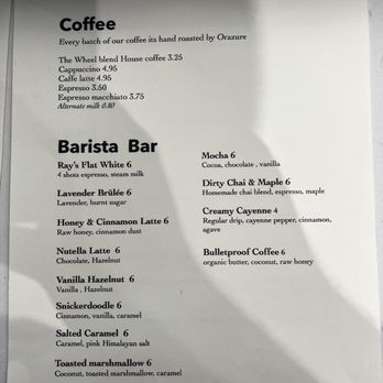The Wheel Kitchen Cafe - Coffees - Coffee & Tea Near Me - Conroe, Texas