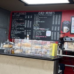 Santa Fe Cafe - A close-up shot of the coffee menu