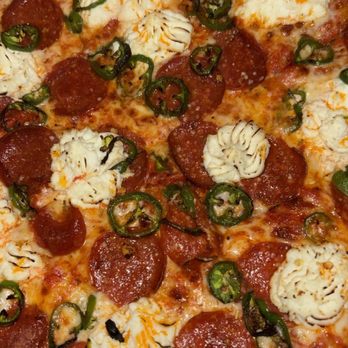 Rose City Pizza - Kickflip pizza Custom: Tavern "Thin & Crispy" Style added jalapeño - Pizza Near Me - Covina, California Rose City Pizza - Kickflip pizza Custom: Tavern "Thin & Crispy" Style added jalapeño - Pizza Near Me - Covina, California