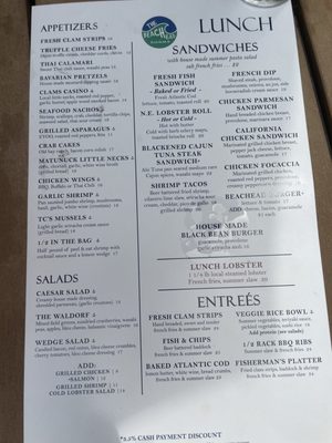 Menu photo 4 The Beachead Block Island, RI