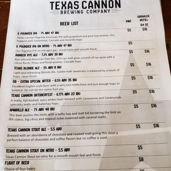 Texas Cannon Brewing - Beer menu - Brewpubs Near Me - Blanco, Texas Texas Cannon Brewing - Beer menu - Brewpubs Near Me - Blanco, Texas