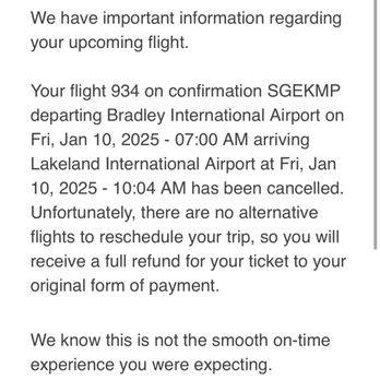 Avelo Airlines - Another Cancellation email - Airlines Near Me - New Haven, Connecticut Avelo Airlines - Another Cancellation email - Airlines Near Me - New Haven, Connecticut