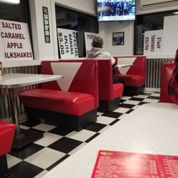 Heeter's Drive-In - Small diner on one side of bldg. Fox news on the TV in the corner was a bit loud