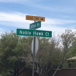 Don't go down Noble Hawk, keep going to Liberty to get into parking lot.