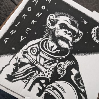 Smoking Monkey Pizza - Pizza box art! - Pizza Near Me - Renton, Washington Smoking Monkey Pizza - Pizza box art! - Pizza Near Me - Renton, Washington