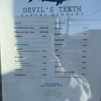 Devil's Teeth Baking Company - Drink Menu - Bakeries Near Me - San Francisco, California Devil's Teeth Baking Company - Drink Menu - Bakeries Near Me - San Francisco, California