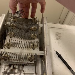 Affordable Appliance Repair - Broken heating element.