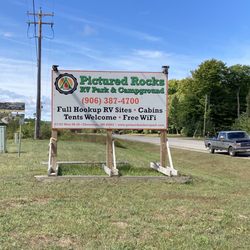 Pictured Rocks RV Park and Campground - Entrance Sign