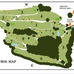 High Pointe Golf Course & Driving Range - Course map