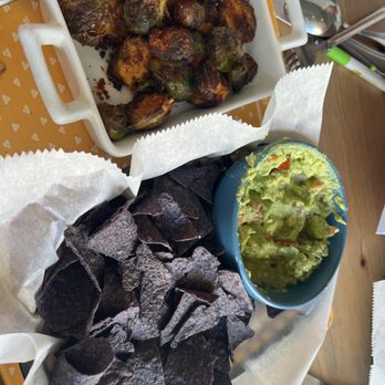 Whole Green Cafe - Brussel Sprouts Guacamole and Chips - Salad Near Me - Delray Beach, Florida Whole Green Cafe - Brussel Sprouts Guacamole and Chips - Salad Near Me - Delray Beach, Florida
