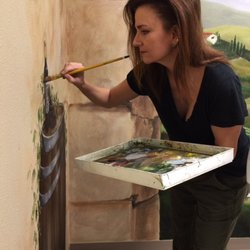 Kimberly Voges, DDS, PA - Austin artist Lee Hazel www.leehazelart.com works her magic in the treatment room makeover.