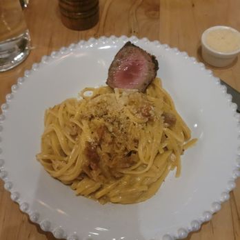 Cucciolo Osteria - Linguine Alla Carbonara - Italian Near Me - Durham, North Carolina Cucciolo Osteria - Linguine Alla Carbonara - Italian Near Me - Durham, North Carolina