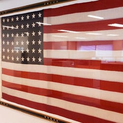 Museum Framing - Large Flag Properly Framed